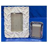 Vintage Leaf & Silver-Tone Picture Frames