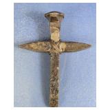 Rustic Railroad Spike Cross Wall Decor