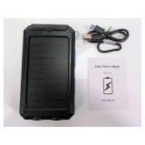 Solar Power Bank Charger w Flashlight