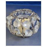 (1) Crystal Beaded Candle Holder