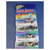 (4) Monopoly Die-Cast Car Set