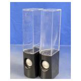 USB Powered Water Speaker Set Clear Tower