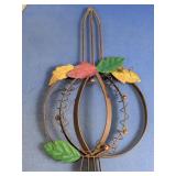 Decorative Metal Pumpkin Wall Hanging