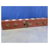 (1) Decorative Wooden Candle Holder