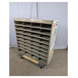 Industrial 40-Slot Metal Storage Mail Organizer