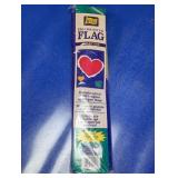 Large Valentine Heart Decorative House Flag