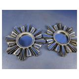 (2) Decorative Sunburst Wall Mirrors