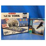 Puzzle Lot 4D New York 700pc Eagle 300pc