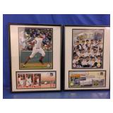 Framed Baseball Prints Boston & New York Set