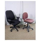 (2)Mesh Swivel Rolling Office Task Chairs Duo