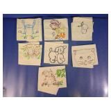 Fabric Cloths w/ Animal Designs Lot
