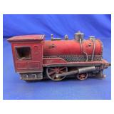 Red Steam Locomotive Model