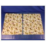 Dog Print Fabric Panels