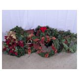 Christmas Wreath Decor with Lights and Ornaments