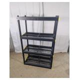 4 Tier Plastic Storage Shelf Unit