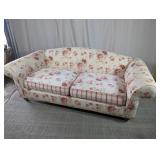 Floral Upholstered Sofa Couch