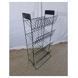 4-Tier Black Wire Retail Display Rack