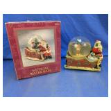 Vintage Musical Santa Sleigh Water Ball