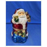 Animated Musical Santa Figure with Gift Bag