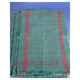 Green Woven Fringe Table Mats Set