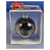 University of Texas Collegiate Glass Ornament