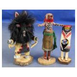 Handcrafted Wooden Folk Art Figurines Set