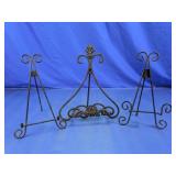 Decorative Metal Display Easel Set
