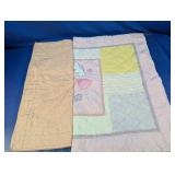 (2) Assorted Quilted Baby Blankets
