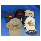 (5) Assorted Hats - Cessna, AOPA & More