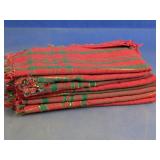 Red Green Plaid Cloth Napkins
