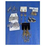 Fashion Dangle and Hoop Earrings Lot