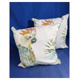 Parrot Print Decorative Throw Pillows