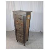 Tall Wood 6-Drawer Cabinet