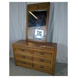 Broyhill Wood Dresser w/ Mirror