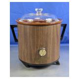 Vintage Rival Crock-Pot Slow Cooker Wood Grain