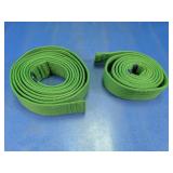 Green Martial Arts Belts Training Pair