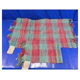 Handwoven Rag Rug Fringed