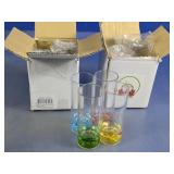 Colored Base Plastic Drinking Glasses