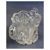 Cut Glass Sugar Bowl w/ Handles