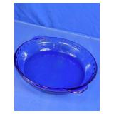 Pyrex Cobalt Blue Glass Pie Plate Dish