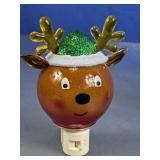 Holiday Reindeer Plug-In Night Light Lamp