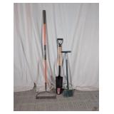(3)Ridgid Rake Husky Drain Spade Hound Dog Edger
