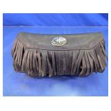 Fringed Leather Motorcycle Tool Bag
