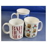 (3) Festive Holiday Ceramic Mug