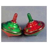Holiday Plastic Spinning Tops