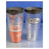 (2)Tervis Tumblers UT Texas & #1 Dad Duo