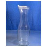 Glass Carafe Pitcher w/ Lid
