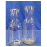 Paul Masson & Embossed A Glass Bottles