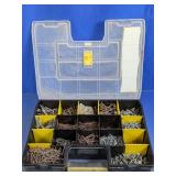 Plastic Organizer w/ Assorted Screws & Nails