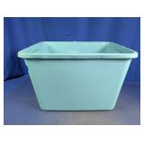 Large Plastic Storage Tote Blue